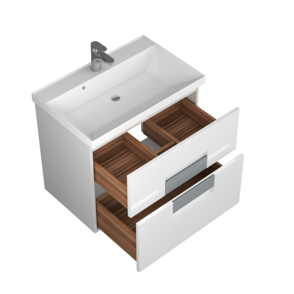 тумба под раковину подвесная veneciana vetro 70 (57015)