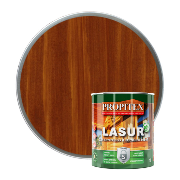 Фото propitex пропитка propitex lasur орех  1л