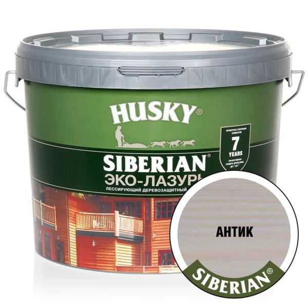 

антисептик husky siberian полуматовая антик (9л)