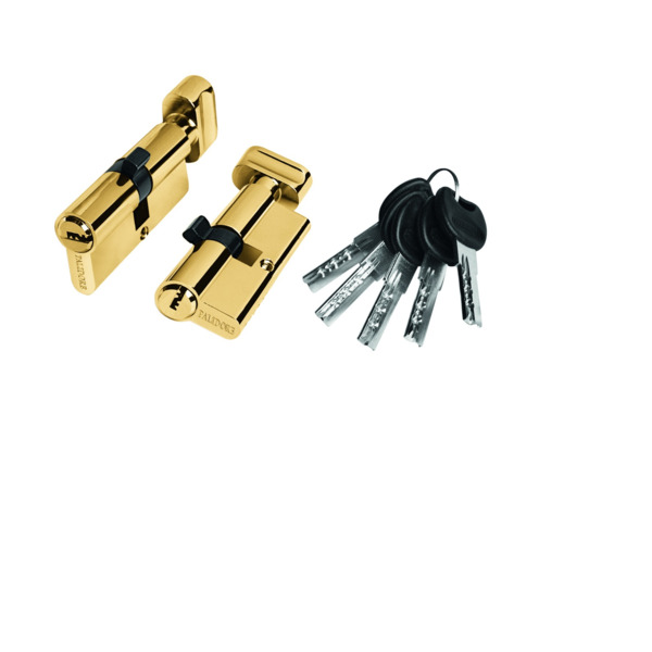 цилиндровый механизм turdus а60pb (ключ/зав,золото) глянцевое золото