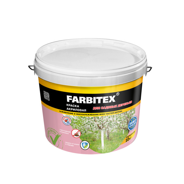 

краска farbitex для садовых деревьев 3кг