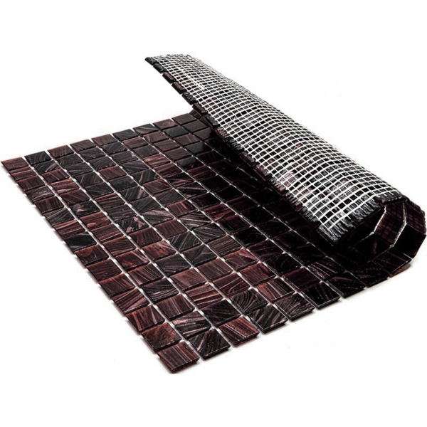 Фото Мозаика для бассейна стеклянная mix20-br616 коричневый chocolate(m) (cn/899-2(m))