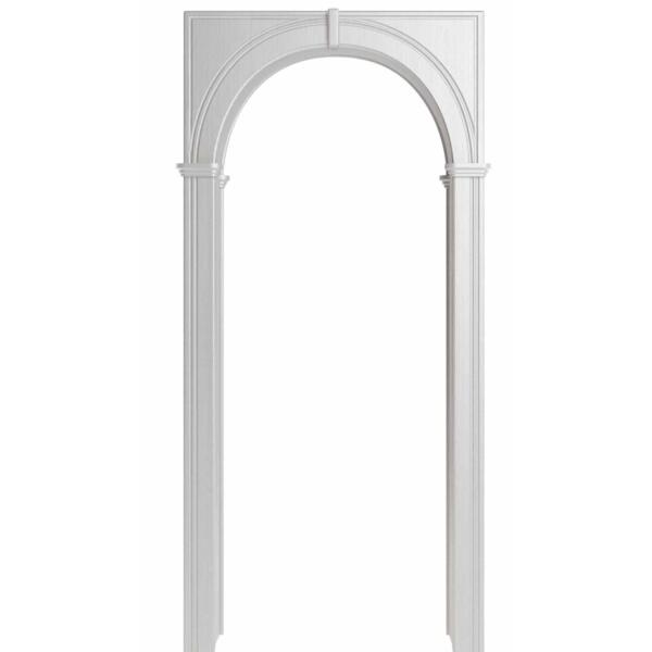 Фото Арка палермо, пвх белое дерево 700*190*1800 со сводорасширителем