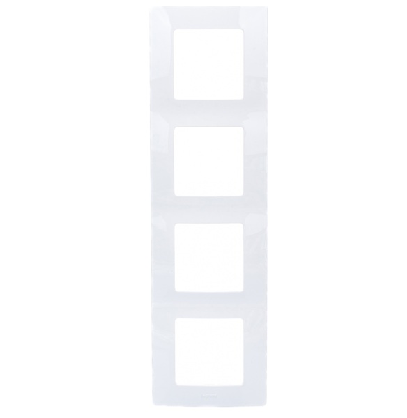 Фото Рамка (белая, четырехместная) legrand etika 672504