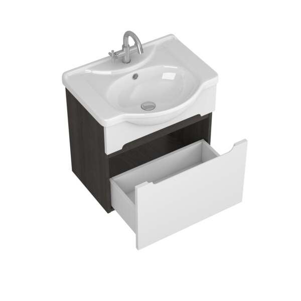 Фото Тумба под раковину uncoria джелла 55 (55517) дуб кантенбери