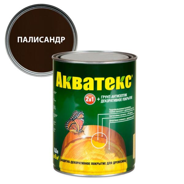 

деревозащитное средство акватекс палисандр 0,8л