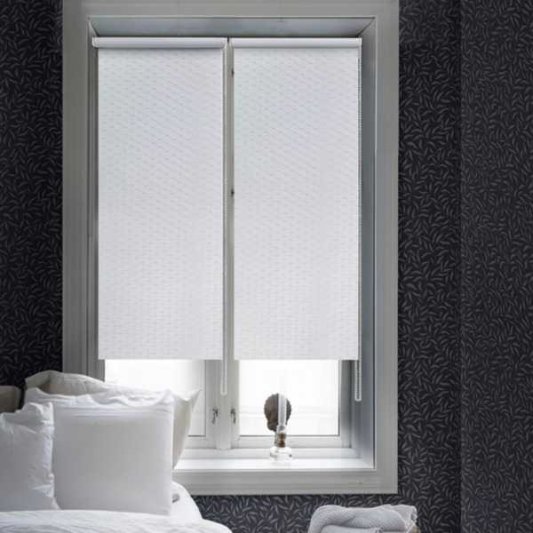 Фото Штора рулонная эскар blackout диаманд 43х160см белый 81449043160