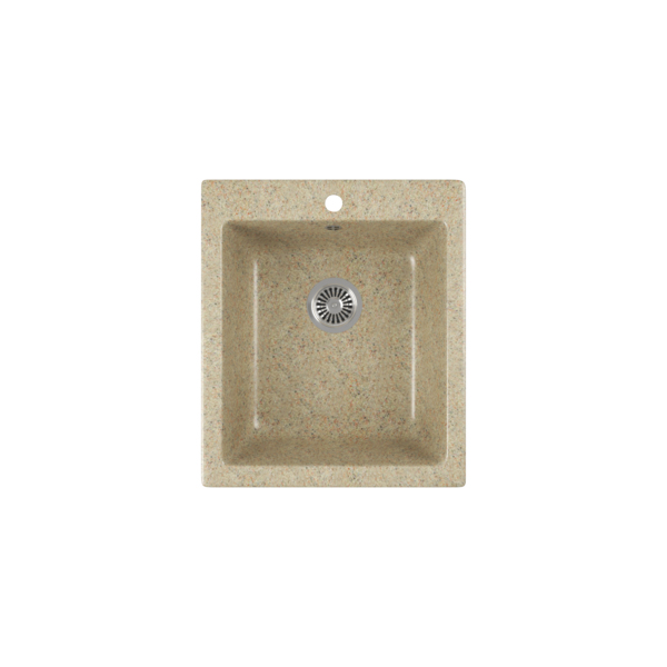 Фото Мойка кухонная мраморная greenstone 41,5x49 grs-17-302 песочный