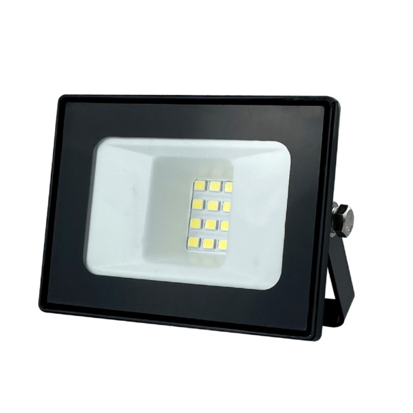 Фото Прожектор светодиодный hiper 10вт 6500к 700лм ip65 черный hf-001