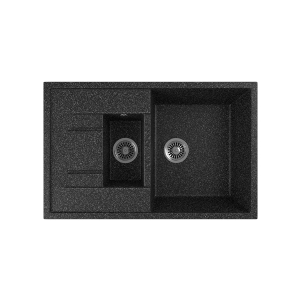 Фото Мойка кухонная мраморная greenstone 77x50 grs-21k-308 черный