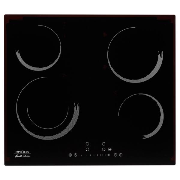 варочная поверхность электрическая встраиваемая 60см krona orsa 60 bl ка-00001045