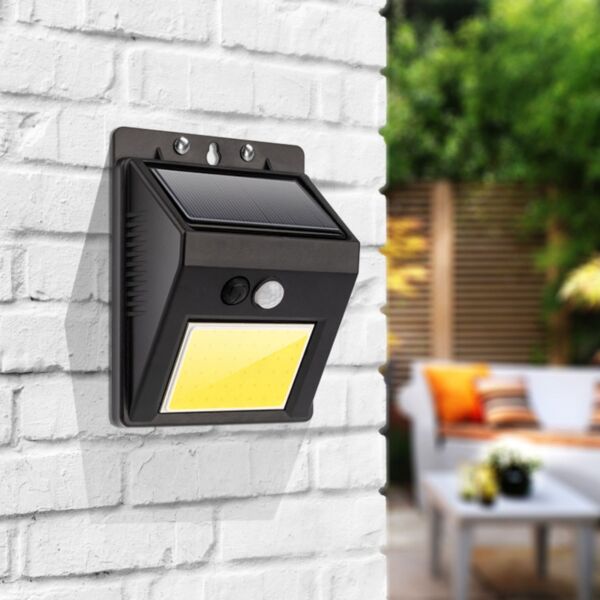 Фото Прожектор Lamper Led Ip65 10вт на солнечной батарее черный 602-233
