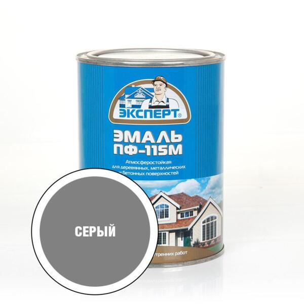 

эмаль пф-115м эксперт 0,8кг серая