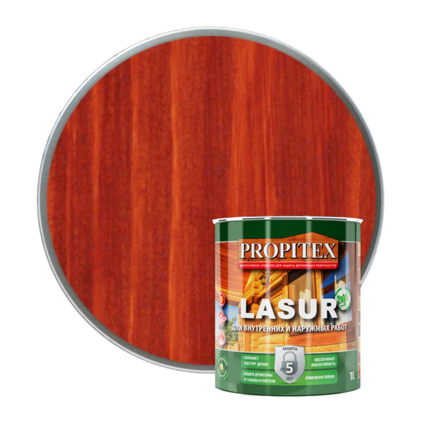 Фото propitex пропитка propitex lasur махагон  1л