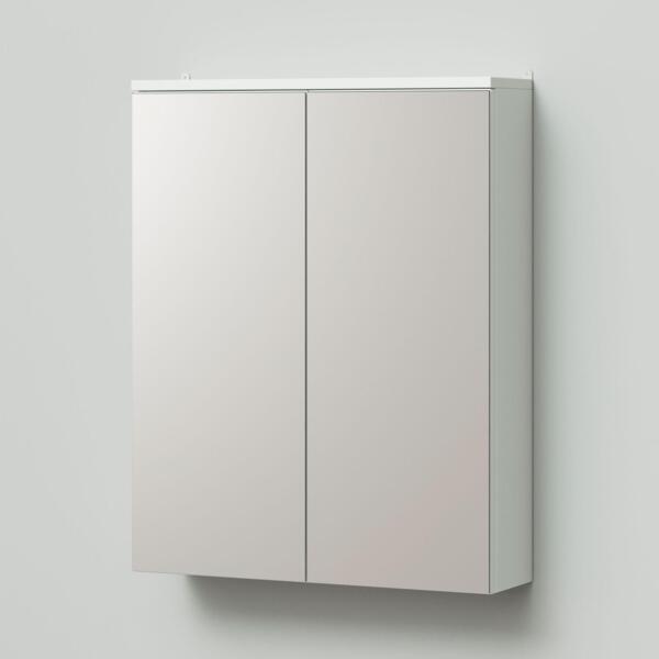 Фото Зеркальный шкаф итана  адель 60 600х160х750 белый глянец