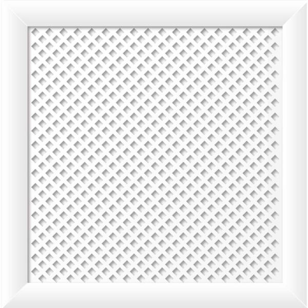 Фото Экран для радиатора stella 60х60 см. глория белый