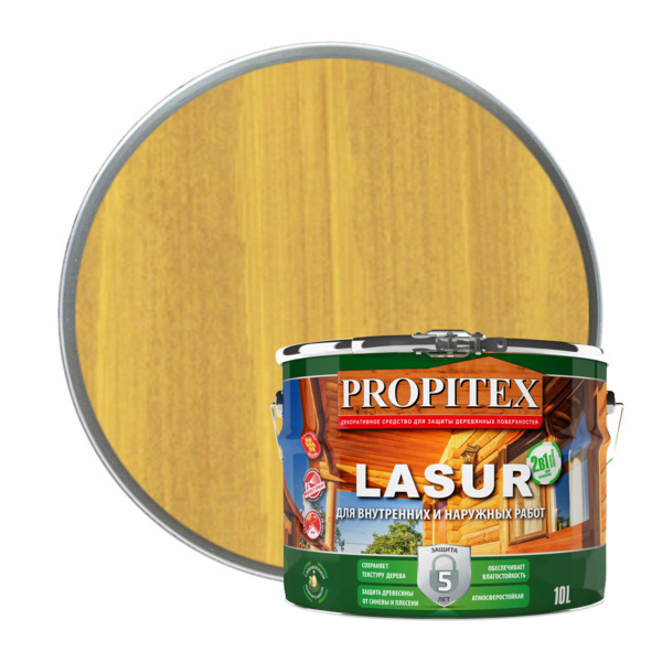 Фото propitex пропитка propitex lasur сосна 10л