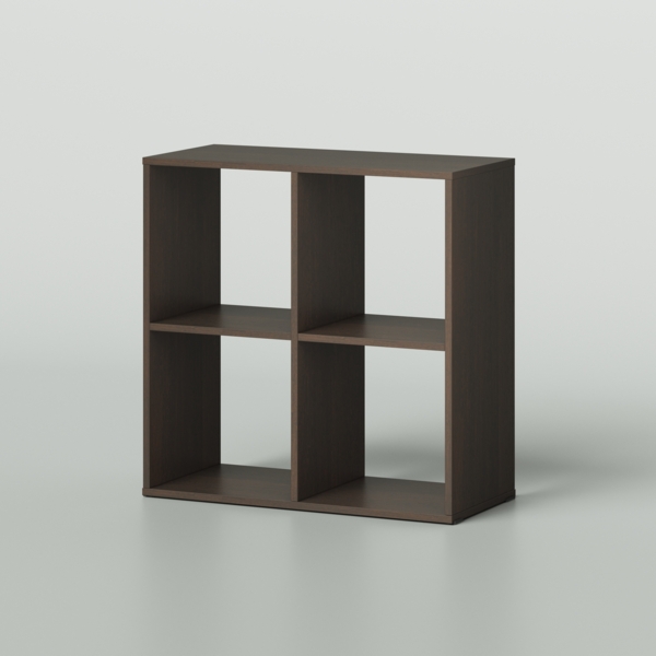 Фото Стеллаж bruno kubi 4 секции 730х338х748 венге темный