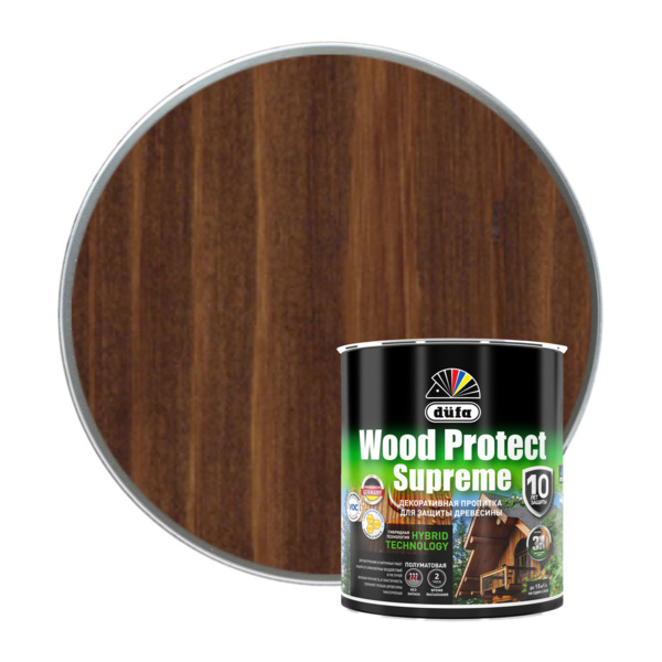 Фото Пропитка dufa wood protect supreme орех 0,75л