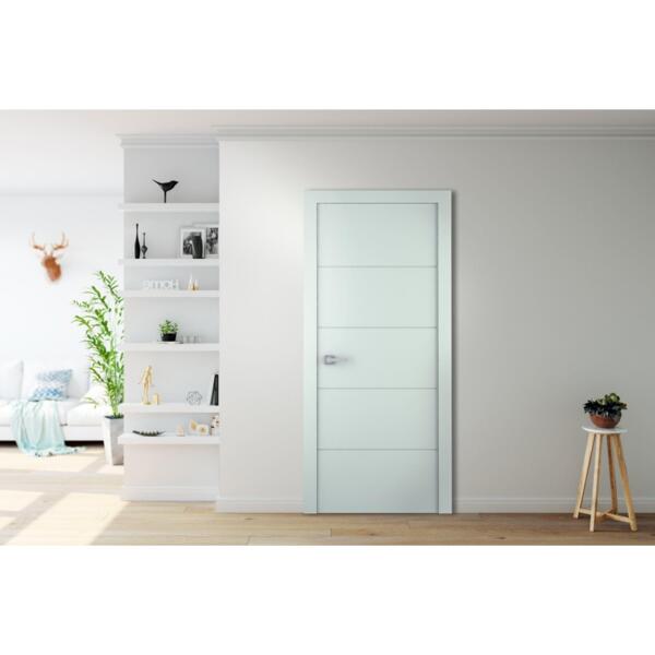 Фото Полотно дверное глухое arvika 2000х600мм.,эмаль, цвет белый