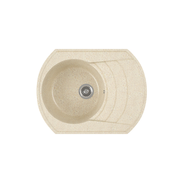 Фото Мойка кухонная мраморная greenstone 64x49 grs-65-328 бежевый