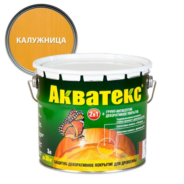 

деревозащитное средство акватекс калужница 3л