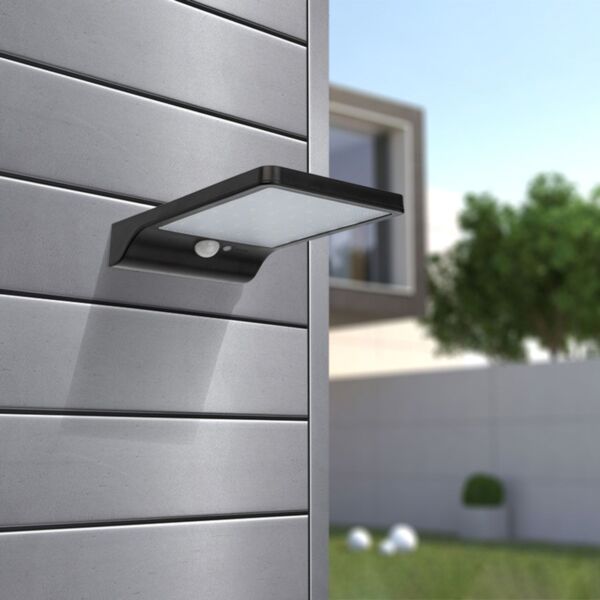 Фото Прожектор lamper led ip65 10вт на солнечной батарее черный 602-235