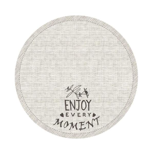 Фото Салфетка сервировочная круглая 36см лен