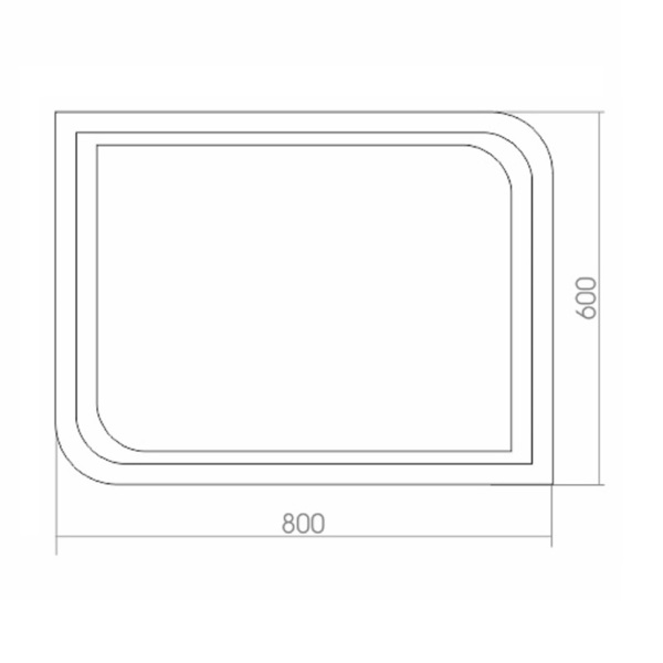 

зеркало с подсветкой azario 60*80 фр00000949