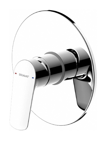 Фото Встраиваемый смеситель bravat pb8429564cp-eng