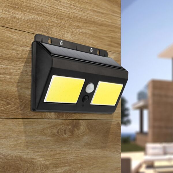 Фото Прожектор Lamper Led Ip65 10вт на солнечной батарее черный 602-234