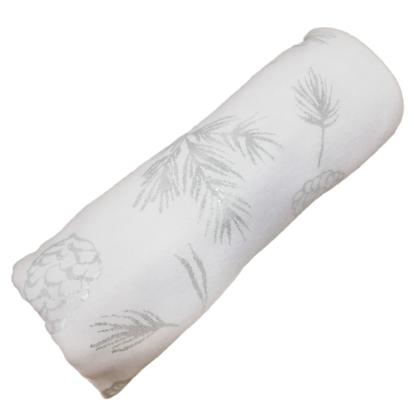 Фото Плед флисовый belezza шишки серебряные 130*170см 6140566