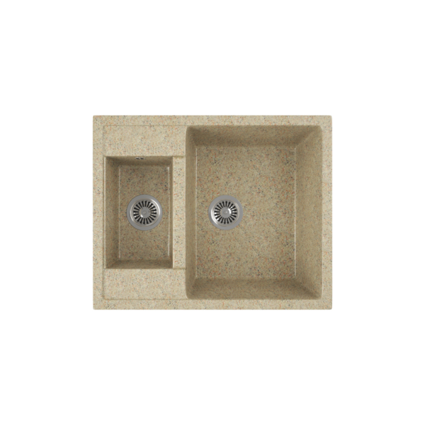 Фото Мойка кухонная мраморная greenstone 61x50 grs-21-302 песочный