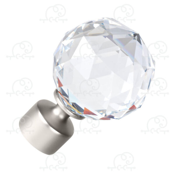 Фото Наконечник d25 ас март кристалл /2шт/ сатин 4812634003915