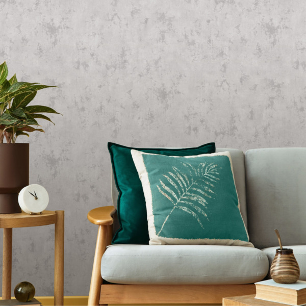 Фото Обои 7158-24 euro decor villa riviera флизелин 1.06x10,05м однотонный серый