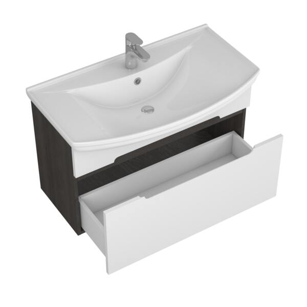 Фото Тумба под раковину uncoria джелла 85 (58503) дуб кантенбери