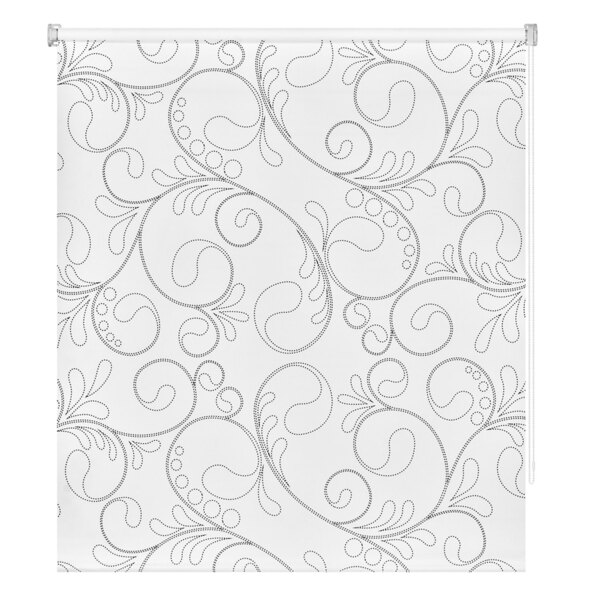 Фото Штора рулонная мини блэкаут лаура 80x160см черно-белый 116.900