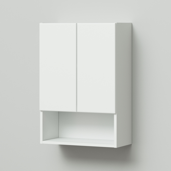 Фото Шкаф подвесной итана лайт 500х240х720 белый глянец