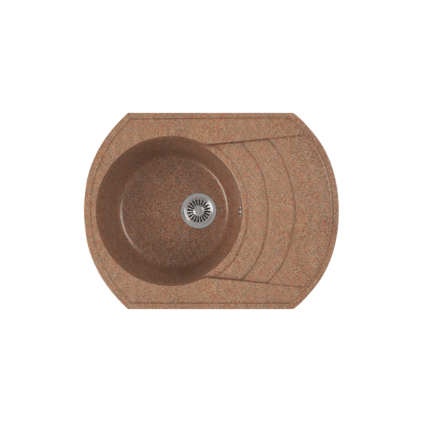 Фото Мойка кухонная мраморная greenstone 64x49 grs-65-307 терракот