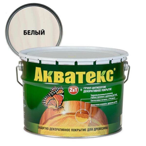 

покрытие текстурное акватекс 10л белый