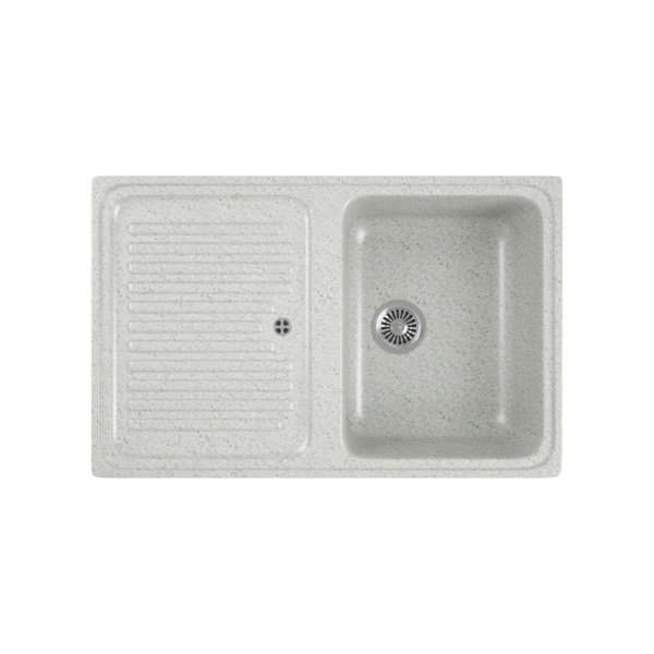 Фото Мойка кухонная мраморная greenstone 78x51 grs-78-310 серый