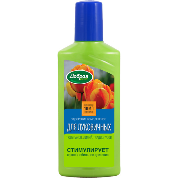 Фото Добрая сила жидкое органо-минеральное удобрение для луковичных, флакон 250 мл/ 24
