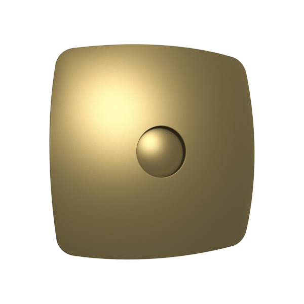 Фото Вентилятор вытяжной осевой накладной 125мм rio 5c champagne, бежевый, с обр. клап, diciti