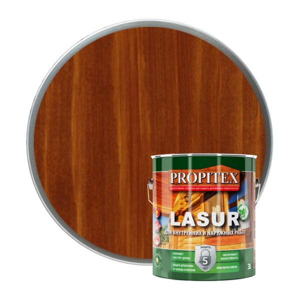 Фото propitex пропитка propitex lasur орех  3л