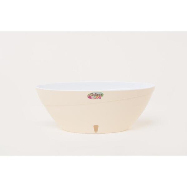 Фото Вазон двойной calipso 3.3 л., крем-белый