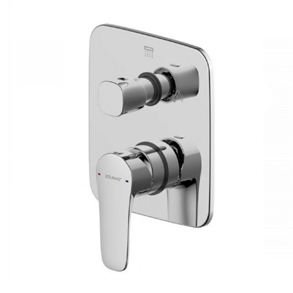 Фото Встраиваемый смеситель однорычажный bravat pb8173218cp-2-eng