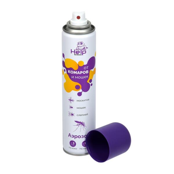 Фото Аэрозоль от комаров и мошек репеллентный help 200мл