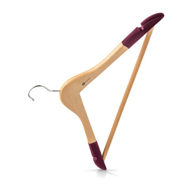 Фото Вешалка для одежды 44,5см couture apollo с антискользящей перекладиной и накладками на плечах ctr-10