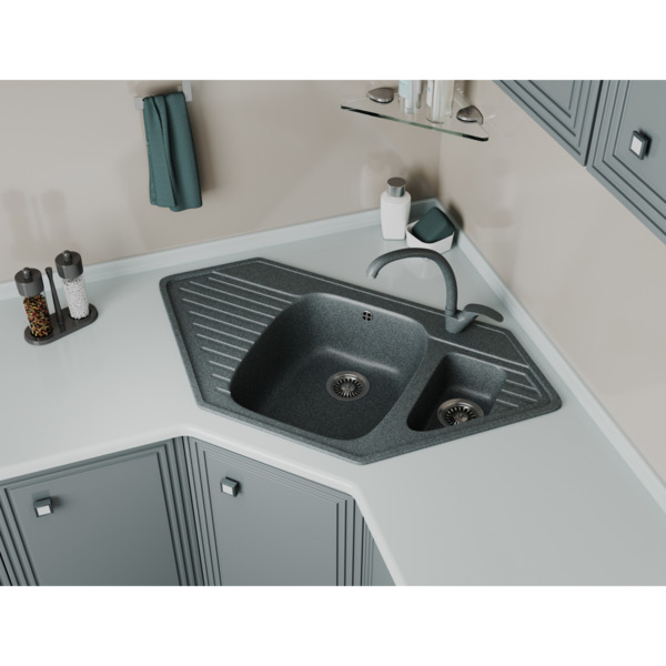 Фото Мойка кухонная мраморная greenstone 98x50 grs-10k-302 песочный