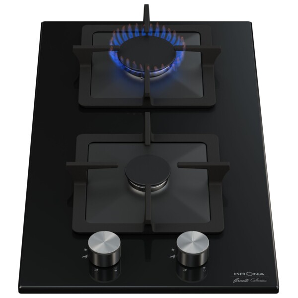 поверхность встраиваемая газовая варочная 30см krona calore bl 00026310